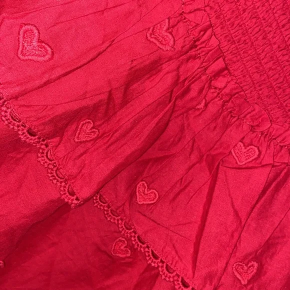 FARM Rio Red Ruffled Blouse - Picture 8 of 12